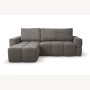Fumo Komfortowa sofa narożna pikowana Tkanina Onega 22